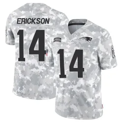New England Patriots Men's Limited Arctic Camo 2024 Salute to Service Jersey (14 Alex Erickson)