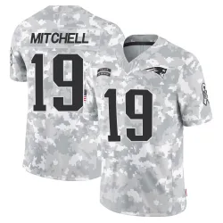 New England Patriots Men's Limited Arctic Camo 2024 Salute to Service Jersey (19 Malcolm Mitchell)