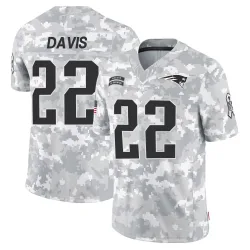 New England Patriots Men's Limited Arctic Camo 2024 Salute to Service Jersey (22 Cody Davis)