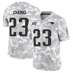 New England Patriots Men's Limited Arctic Camo 2024 Salute to Service Jersey (23 Patrick Chung)