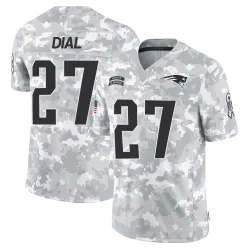 New England Patriots Men's Limited Arctic Camo 2024 Salute to Service Jersey (27 Marcellas Dial Jr.)