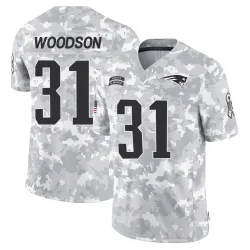 New England Patriots Men's Limited Arctic Camo 2024 Salute to Service Jersey (31 Craig Woodson)