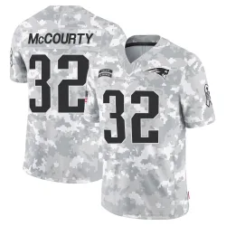 New England Patriots Men's Limited Arctic Camo 2024 Salute to Service Jersey (32 Devin McCourty)