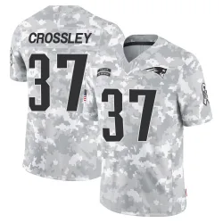 New England Patriots Men's Limited Arctic Camo 2024 Salute to Service Jersey (37 Brandon Crossley)