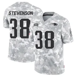 New England Patriots Men's Limited Arctic Camo 2024 Salute to Service Jersey (38 Rhamondre Stevenson)