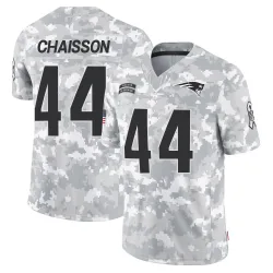 New England Patriots Men's Limited Arctic Camo 2024 Salute to Service Jersey (44 K'Lavon Chaisson)
