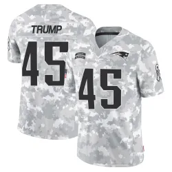 New England Patriots Men's Limited Arctic Camo 2024 Salute to Service Jersey (45 Donald Trump)