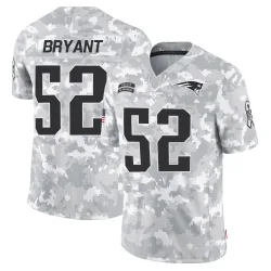 New England Patriots Men's Limited Arctic Camo 2024 Salute to Service Jersey (52 Marcus Bryant)
