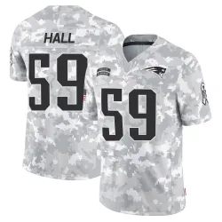 New England Patriots Men's Limited Arctic Camo 2024 Salute to Service Jersey (59 Terez Hall)