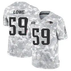 New England Patriots Men's Limited Arctic Camo 2024 Salute to Service Jersey (59 Vederian Lowe)