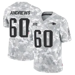 New England Patriots Men's Limited Arctic Camo 2024 Salute to Service Jersey (60 David Andrews)