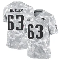 New England Patriots Men's Limited Arctic Camo 2024 Salute to Service Jersey (63 Mehki Butler)