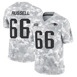 New England Patriots Men's Limited Arctic Camo 2024 Salute to Service Jersey (66 Jotham Russell)
