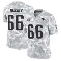 New England Patriots Men's Limited Arctic Camo 2024 Salute to Service Jersey (66 Kody Russey)