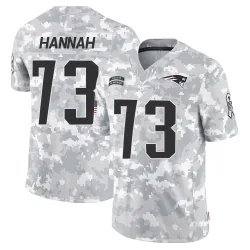 New England Patriots Men's Limited Arctic Camo 2024 Salute to Service Jersey (73 John Hannah)