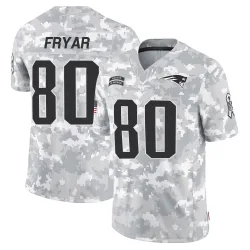 New England Patriots Men's Limited Arctic Camo 2024 Salute to Service Jersey (80 Irving Fryar)