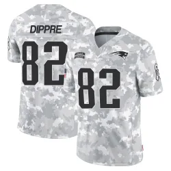 New England Patriots Men's Limited Arctic Camo 2024 Salute to Service Jersey (82 CJ Dippre)