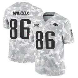 New England Patriots Men's Limited Arctic Camo 2024 Salute to Service Jersey (86 Mitchell Wilcox)