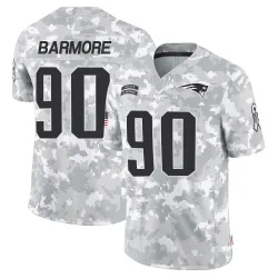 New England Patriots Men's Limited Arctic Camo 2024 Salute to Service Jersey (90 Christian Barmore)