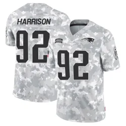 New England Patriots Men's Limited Arctic Camo 2024 Salute to Service Jersey (92 James Harrison)