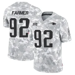 New England Patriots Men's Limited Arctic Camo 2024 Salute to Service Jersey (92 Joshua Farmer)