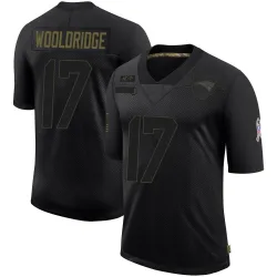 New England Patriots Men's Limited Black 2020 Salute To Service Jersey (17 Ben Wooldridge)