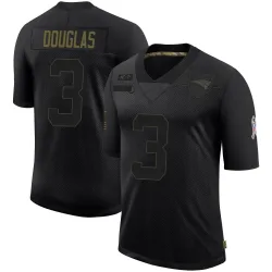 New England Patriots Men's Limited Black 2020 Salute To Service Jersey (3 DeMario Douglas)