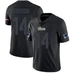 New England Patriots Men's Limited Black Impact Jersey (14 Alex Erickson)