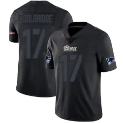 New England Patriots Men's Limited Black Impact Jersey (17 Ben Wooldridge)