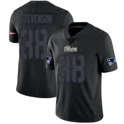 New England Patriots Men's Limited Black Impact Jersey (38 Rhamondre Stevenson)