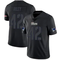 New England Patriots Men's Limited Black Impact Jersey (42 Cam Riley)