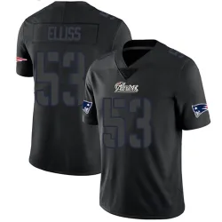 New England Patriots Men's Limited Black Impact Jersey (53 Christian Elliss)