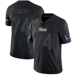 New England Patriots Men's Limited Black Impact Jersey (74 Jack Conley)