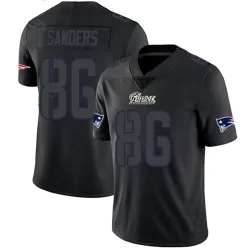New England Patriots Men's Limited Black Impact Jersey (86 Braylon Sanders)