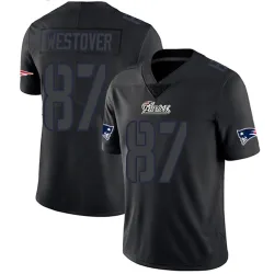New England Patriots Men's Limited Black Impact Jersey (87 Jack Westover)