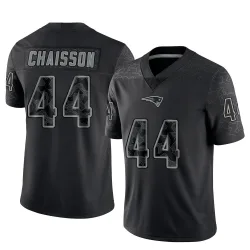 New England Patriots Men's Limited Black Reflective Jersey (44 K'Lavon Chaisson)