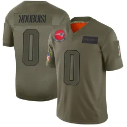 New England Patriots Men's Limited Camo 2019 Salute to Service Jersey (0 Haggai Ndubuisi)
