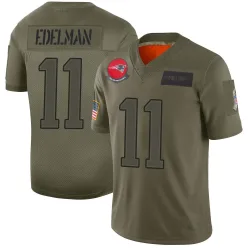 New England Patriots Men's Limited Camo 2019 Salute to Service Jersey (11 Julian Edelman)