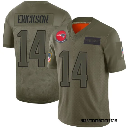 New England Patriots Men's Limited Camo 2019 Salute to Service Jersey (14 Alex Erickson)