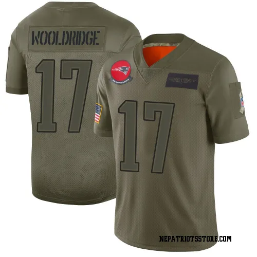 New England Patriots Men's Limited Camo 2019 Salute to Service Jersey (17 Ben Wooldridge)