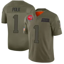 New England Patriots Men's Limited Camo 2019 Salute to Service Jersey (1 Ja'Lynn Polk)
