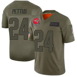 New England Patriots Men's Limited Camo 2019 Salute to Service Jersey (24 Dell Pettus)