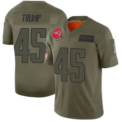 New England Patriots Men's Limited Camo 2019 Salute to Service Jersey (45 Donald Trump)