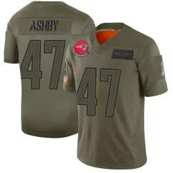 New England Patriots Men's Limited Camo 2019 Salute to Service Jersey (47 Julian Ashby)