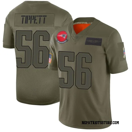 New England Patriots Men's Limited Camo 2019 Salute to Service Jersey (56 Andre Tippett)