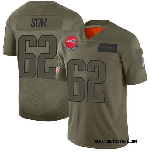 New England Patriots Men's Limited Camo 2019 Salute to Service Jersey (62 Sidy Sow)