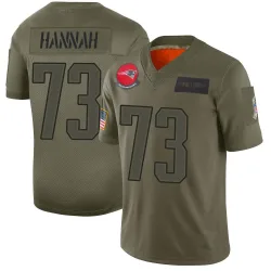 New England Patriots Men's Limited Camo 2019 Salute to Service Jersey (73 John Hannah)