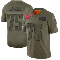 New England Patriots Men's Limited Camo 2019 Salute to Service Jersey (75 Demontrey Jacobs)