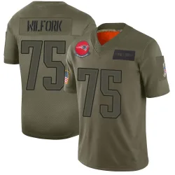 New England Patriots Men's Limited Camo 2019 Salute to Service Jersey (75 Vince Wilfork)