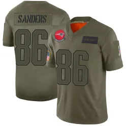 New England Patriots Men's Limited Camo 2019 Salute to Service Jersey (86 Braylon Sanders)